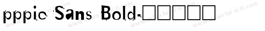pppierSans Bold字体转换